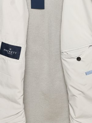Hybrid-Steppweste Satorial mit gestricktem Rückenteil und Reverskragen