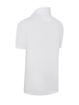 Poloshirt aus feinem Baumwoll-Piqué mit Logo-Stickerei, Classic Fit
