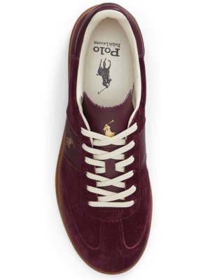 Sneaker Aera aus Velours- und Glattleder mit Logo-Stickerei