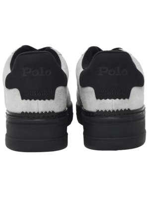 Wildleder-Sneaker mit Mesh- und Kontrast-Details