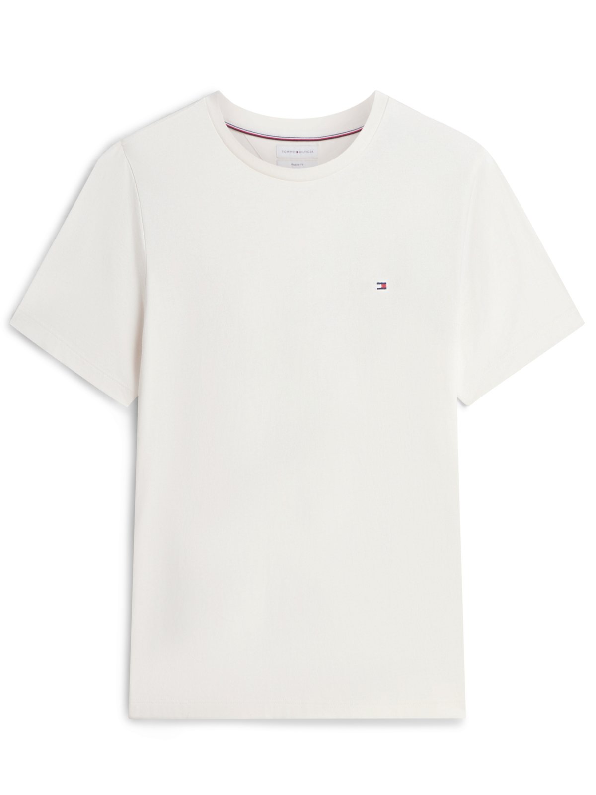 Tommy Hilfiger Softes T-Shirt mit kleiner Logo-Stickerei, Regular Fit in S