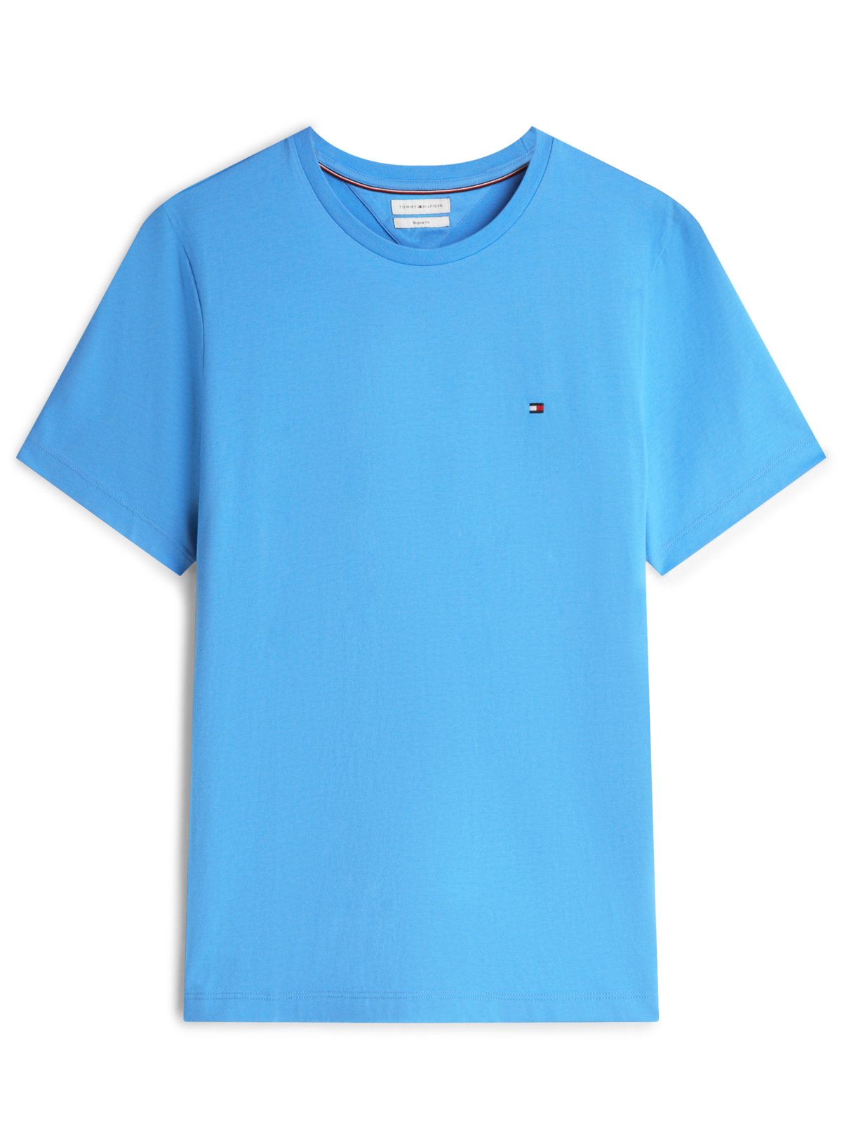 Tommy Hilfiger Softes T-Shirt mit kleiner Logo-Stickerei, Regular Fit in S