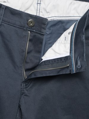 5-Pocket Hose Cadiz mit Stretch und feinem Muster, Straight Fit