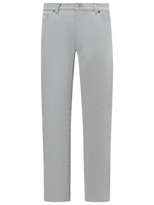 5-Pocket Hose Cadiz mit Stretch und feinem Muster, Straight Fit