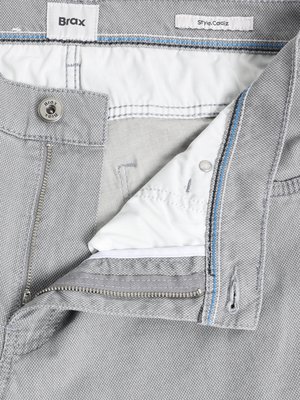 5-Pocket Hose Cadiz mit Stretch und feinem Muster, Straight Fit
