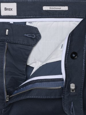 Stretch-Chino Everest mit dezenter Struktur, Regular