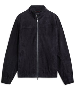 Blouson aus Ziegenveloursleder mit Stehkragen