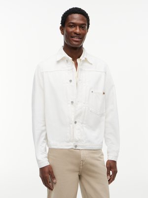 Jeansjacke aus Baumwolle mit Label-Aufnäher