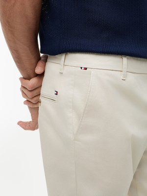 Chino Bleecker mit feinem Muster und Stretchanteil, Slim Fit