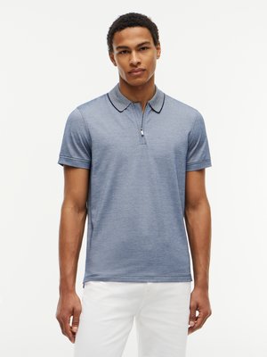 Performance-Poloshirt aus einem Baumwoll-Mix mit Zip