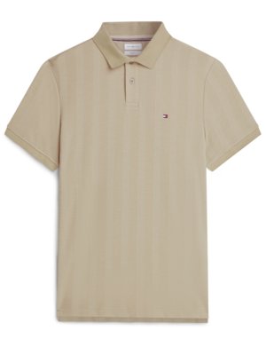 Strick-Poloshirt aus einem Baumwoll-Mix mit Stretch, Regular Fit