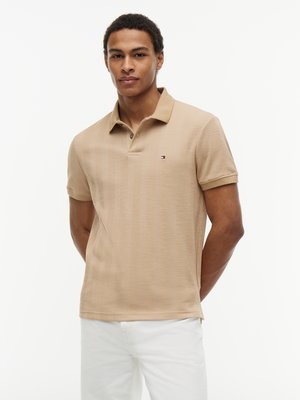 Strick-Poloshirt aus einem Baumwoll-Mix mit Stretch, Regular Fit