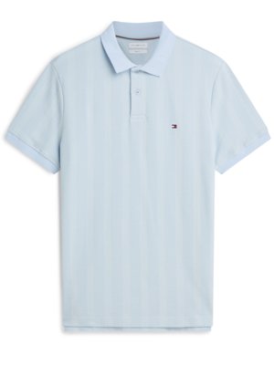 Strick-Poloshirt aus einem Baumwoll-Mix mit Stretch, Regular Fit