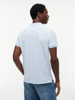 Strick-Poloshirt aus einem Baumwoll-Mix mit Stretch, Regular Fit