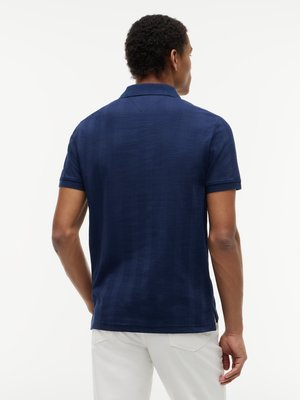 Strick-Poloshirt aus einem Baumwoll-Mix mit Stretch, Regular Fit