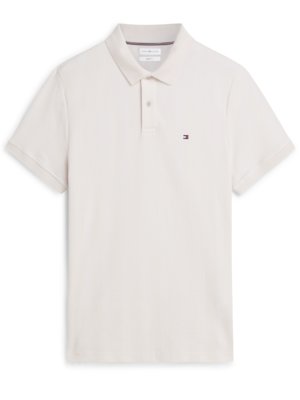 Strick-Poloshirt aus einem Baumwoll-Mix mit Stretch, Regular Fit