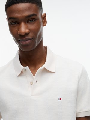 Strick-Poloshirt aus einem Baumwoll-Mix mit Stretch, Regular Fit