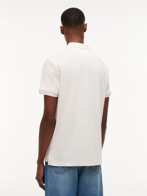 Strick-Poloshirt aus einem Baumwoll-Mix mit Stretch, Regular Fit