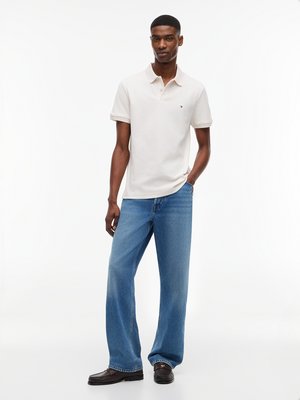 Strick-Poloshirt aus einem Baumwoll-Mix mit Stretch, Regular Fit
