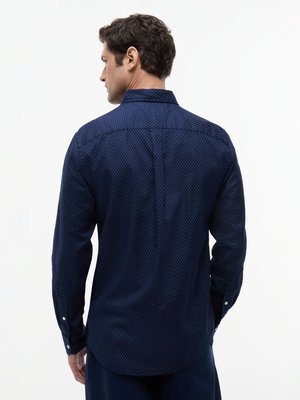 Strukturiertes THFlex Hemd mit feinem Print, Regular Fit
