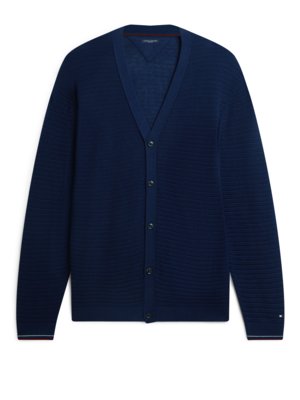 Leichte Strickjacke mit Seide und Lyocell