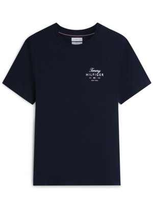 T-Shirt aus Baumwolle mit Label-Print, Regular Fit