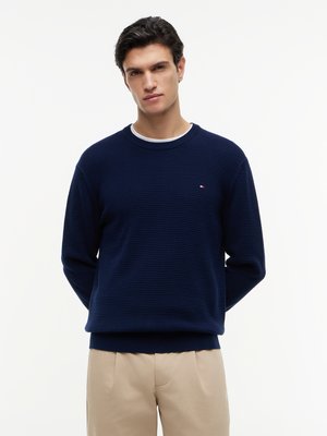 Pullover aus einem Baumwollstrick mit Logo-Stickerei