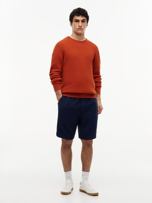 Pullover aus einem Baumwollstrick mit Logo-Stickerei