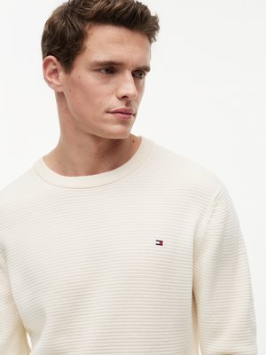Pullover aus einem Baumwollstrick mit Logo-Stickerei