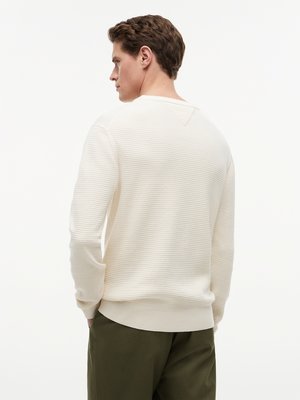 Pullover aus einem Baumwollstrick mit Logo-Stickerei