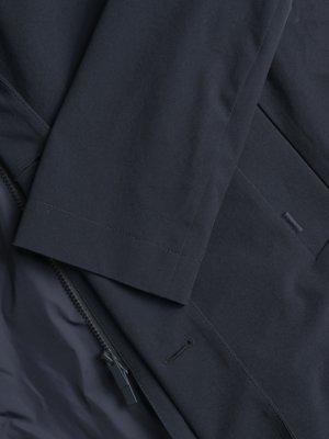 Kurzmantel mit heraustrennbarer Steppweste und Stretch