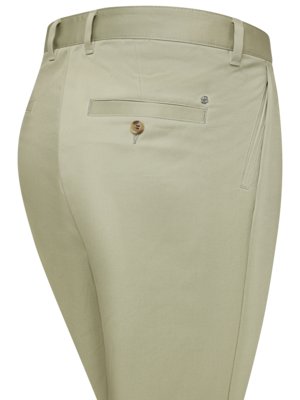 Bundfaltenhose aus Baumwolle in Twill-Textur