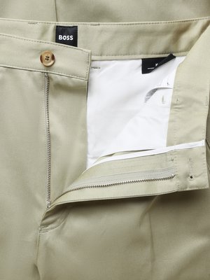 Bundfaltenhose aus Baumwolle in Twill-Textur