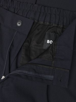 Hose aus Schurwolle mit Bundfalte, Relaxed Fit