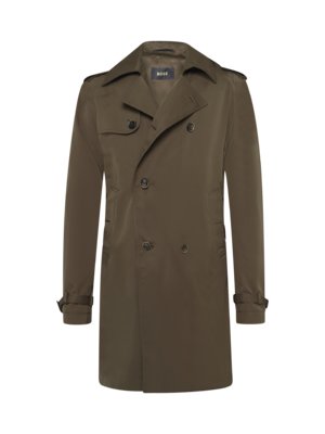Trenchcoat aus einem Baumwolle-Seidenmix