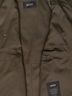 Trenchcoat aus einem Baumwolle-Seidenmix