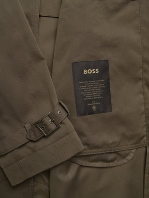 Trenchcoat aus einem Baumwolle-Seidenmix