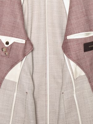 Ungefüttertes Sakko aus einem Woll-Jersey, Shaped Fit