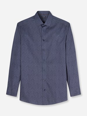 Luxor, Modern Fit, Bügelfreies Baumwollhemd mit Print