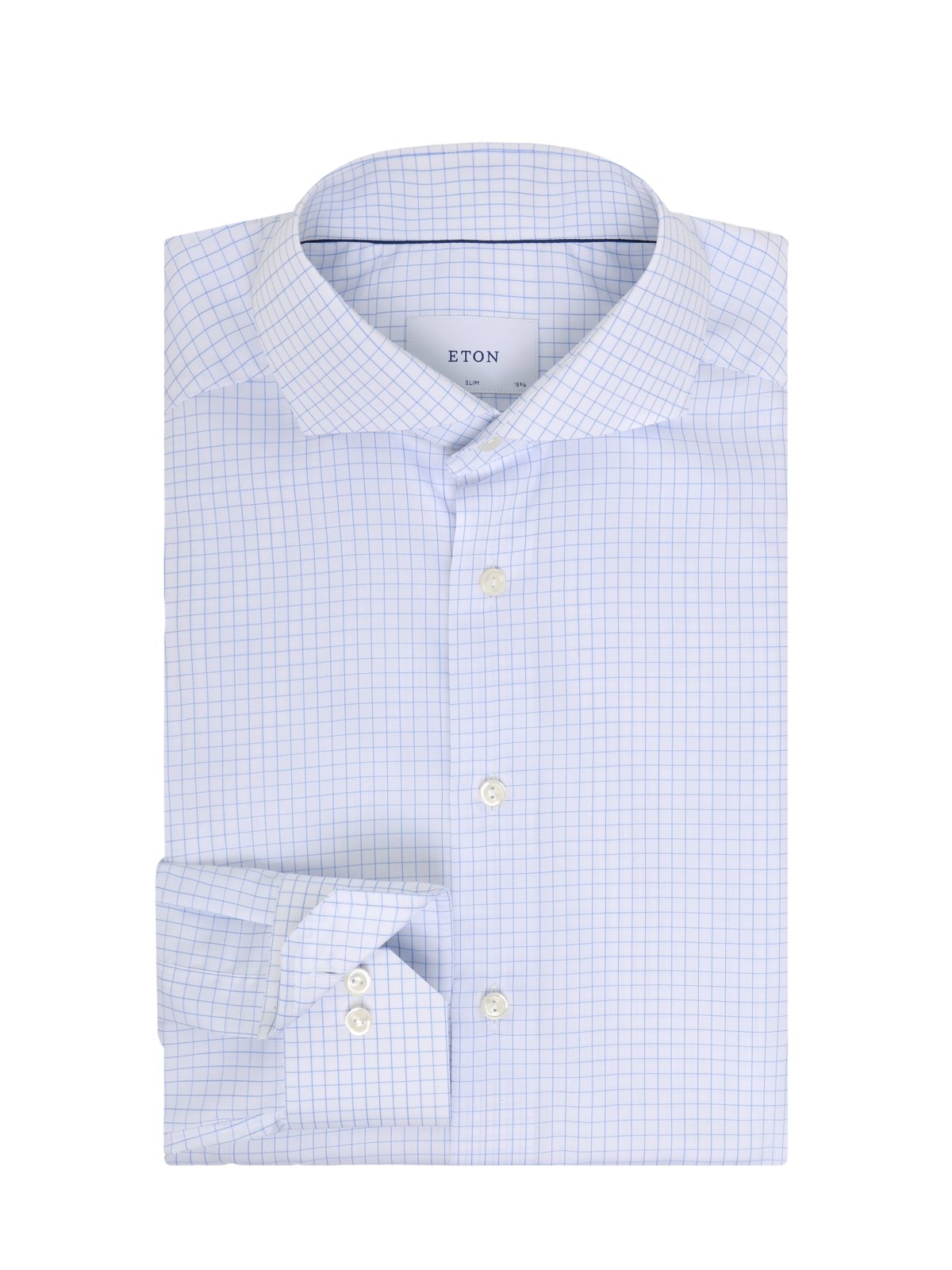 Eton Hemd aus Bio-Baumwolle mit Karomuster, Slim Fit in 41S