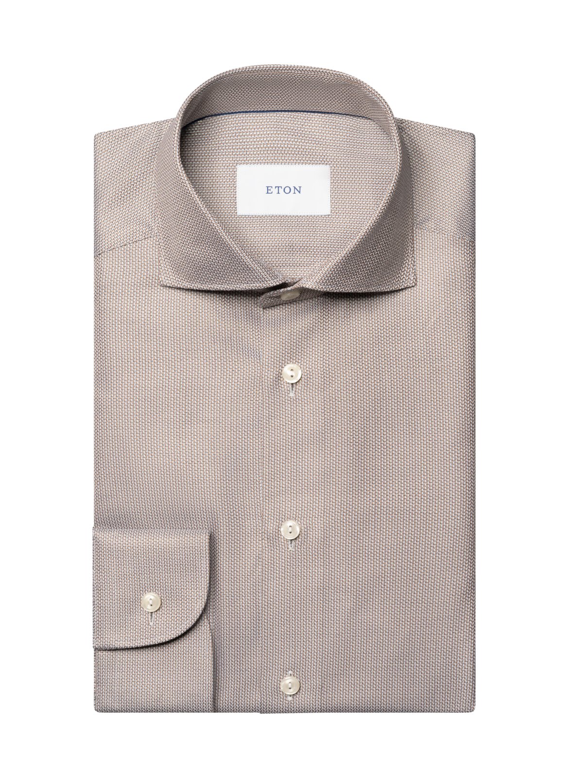 Eton Gemustertes Signature Twill-Hemd mit Haifischkragen, Slim in 42S