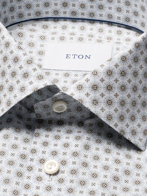 Knitterarmes Hemd aus Bio-Baumwolle mit Print, Contemporary Fit