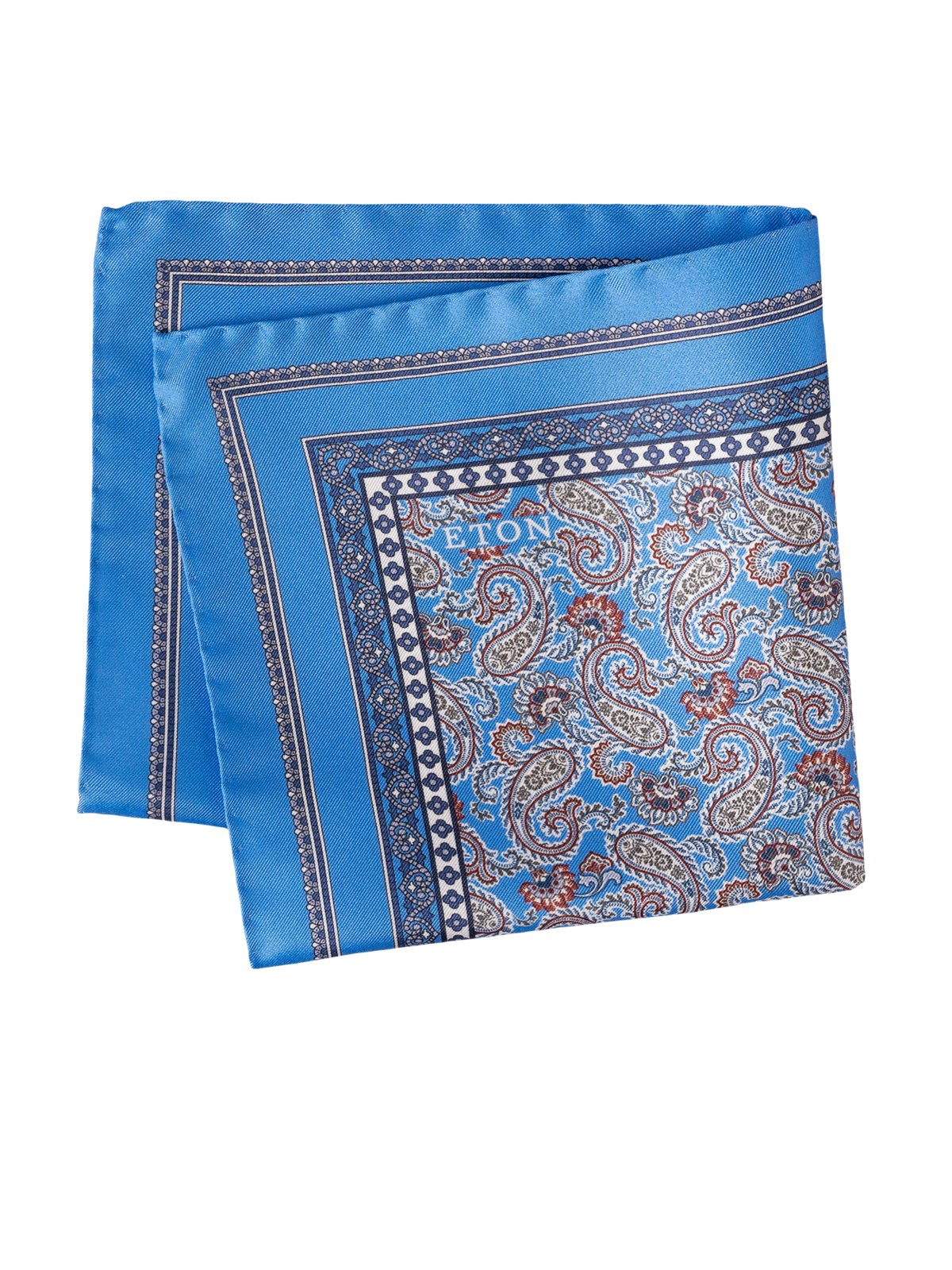 Eton Festliches Einstecktuch aus Seide mit Paisley-Muster in 0