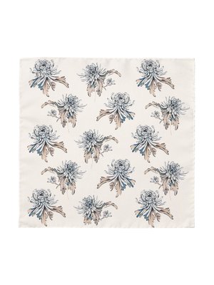 Einstecktuch aus Seide mit floralem Print