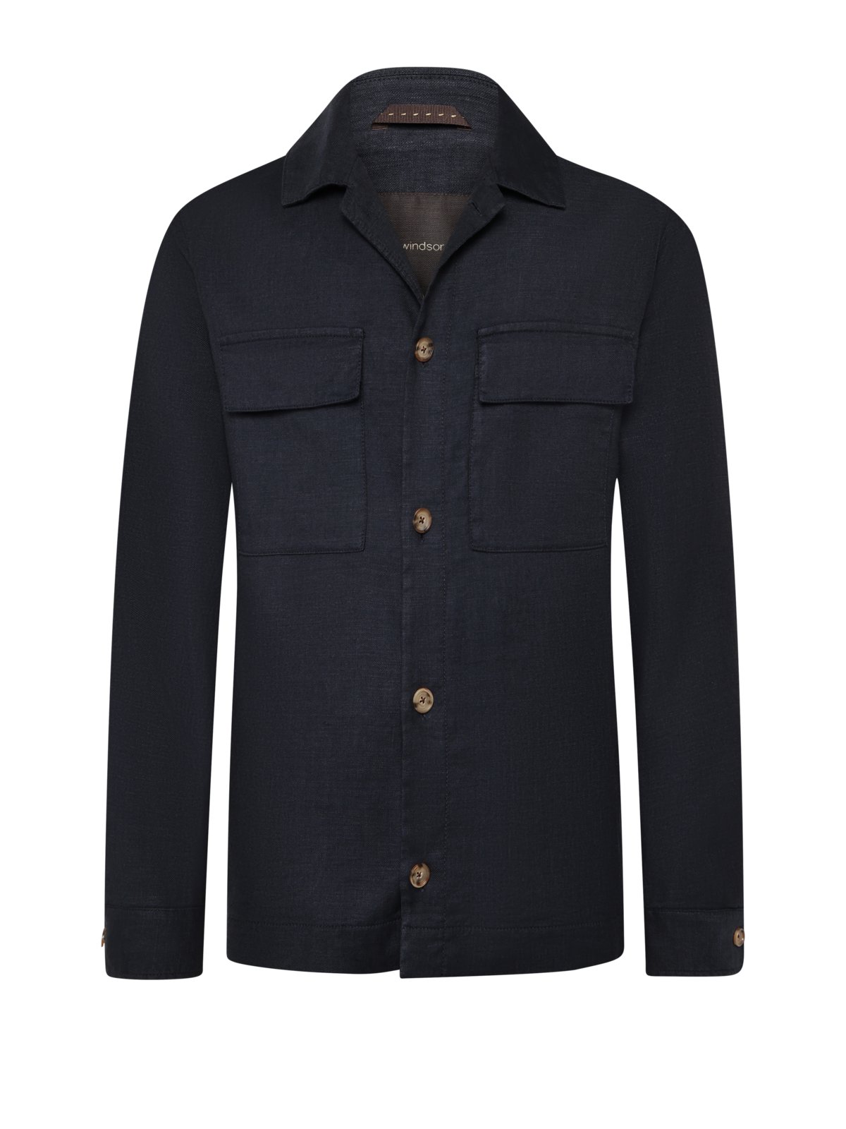 Windsor Sommerliches Overshirt Lavoro aus einem Leinenmischgewebe in 48