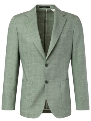 Ungefüttertes Sakko aus einem Leinen-Mix, Shaped Fit