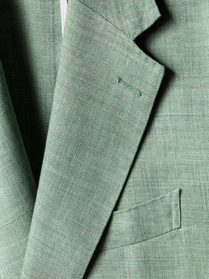 Ungefüttertes Sakko aus einem Leinen-Mix, Shaped Fit