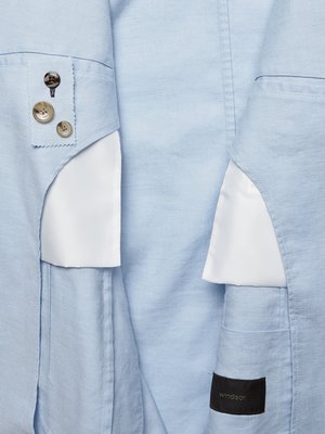 Einreihiges Sakko Giro aus einem Leinenmischgewebe, Shaped Fit
