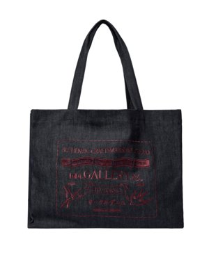Denim Tote Bag aus Baumwolle