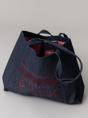 Denim Tote Bag aus Baumwolle